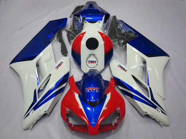 2004-2005 Honda CBR1000RR Motorcycle Fairings - White Blue Red HRC OEM Style Canada