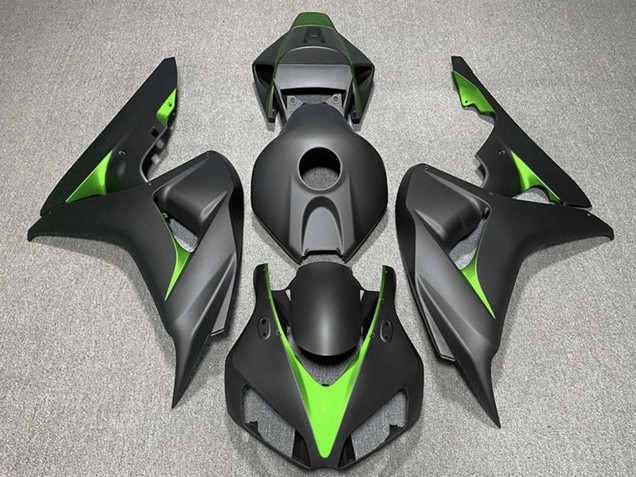 2006-2007 Honda CBR1000RR Motorcycle Fairings - Matte Black Green Canada