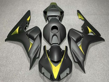 2006-2007 Honda CBR1000RR Motorcycle Fairings - Matte Black Yellow Canada