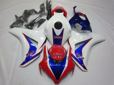 2008-2011 Honda CBR1000RR Motorcycle Fairings - White Blue Red HRC OEM Style Canada