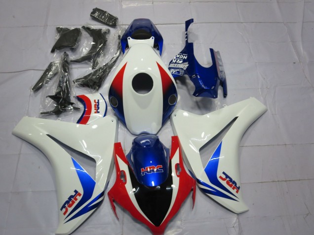 2008-2011 Honda CBR1000RR Motorcycle Fairings - White Red Blue OEM Style HRC Canada