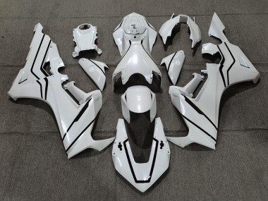 2017-2023 Honda CBR1000RR Motorcycle Fairings - Pearl White Black Lining Canada