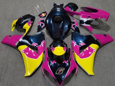 2008-2011 Honda CBR1000RR Motorcycle Fairings - Dark Blue Pink Yellow Red Bull Canada