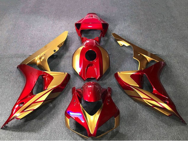 2006-2007 Honda CBR1000RR Motorcycle Fairings - Gold Red Canada