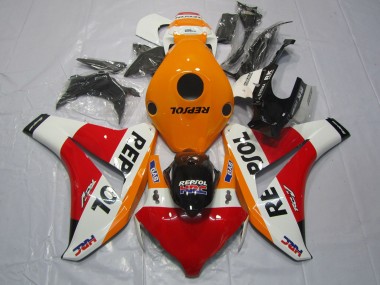 2008-2011 Honda CBR1000RR Motorcycle Fairings - Orange White Red Glossy Black Repsol HRC Canada
