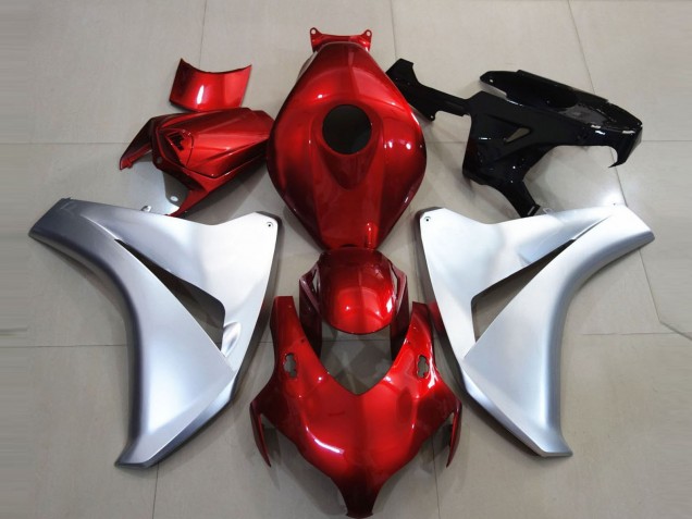 2008-2011 Honda CBR1000RR Motorcycle Fairings - Silver Red Canada