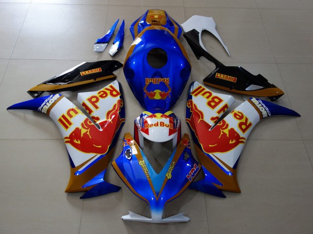 2012-2016 Honda CBR1000RR Motorcycle Fairings - White Blue Gold Red Bull Canada