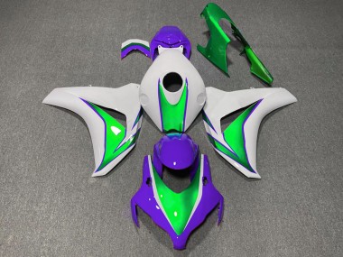 2008-2011 Honda CBR1000RR Motorcycle Fairings - White Green Purple The Joker Canada