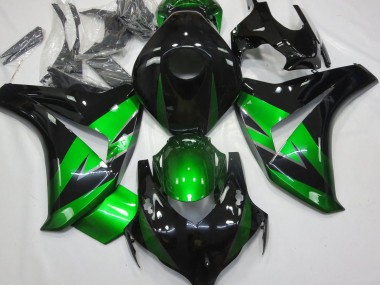 2008-2011 Honda CBR1000RR Motorcycle Fairings - Green Glossy Black Canada