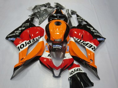 2009-2012 Honda CBR600RR Motorcycle Fairing Kits - Orange White Red Glossy Black Repsol Canada