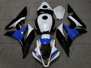 2007-2008 Honda CBR600RR Motorcycle Fairings - White Blue Glossy Black Canada
