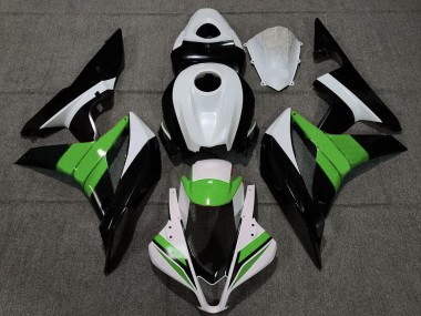 2007-2008 Honda CBR600RR Motorcycle Fairings - White Green Glossy Black Canada