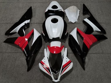 2007-2008 Honda CBR600RR Motorcycle Fairings - White Red Glossy Black Canada