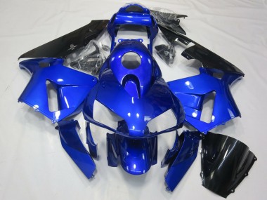 2003-2004 Honda CBR600RR Motorcycle Fairing - Blue Glossy Black Canada