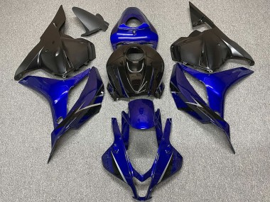 2009-2012 Honda CBR600RR Motorcycle Fairings - Blue Glossy Black OEM Style Canada