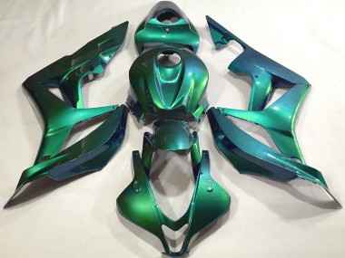 2007-2008 Honda CBR600RR Motorcycle Fairings - Emerald Green Plain Canada