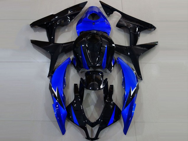2007-2008 Honda CBR600RR Motorcycle Fairings - Blue Glossy Black Canada