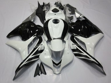 2009-2012 Honda CBR600RR Motorcycle Fairings - White Glossy Black Canada