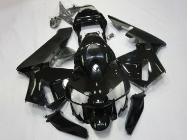 2003-2004 Honda CBR600RR Motorcycle Fairing - Glossy Black Matte Black Canada