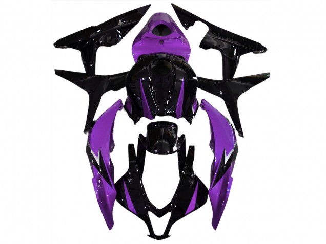 2007-2008 Honda CBR600RR Motorcycle Fairings - Purple Glossy Black Canada