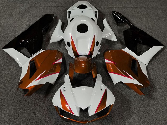 2013-2023 Honda CBR600RR Motorcycle Fairings - White Dark Orange Glossy Black Canada