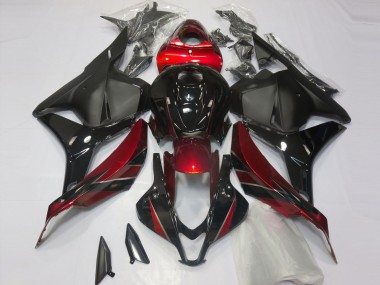 2009-2012 Honda CBR600RR Motorcycle Fairings - Red Glossy Black Matte Black Canada