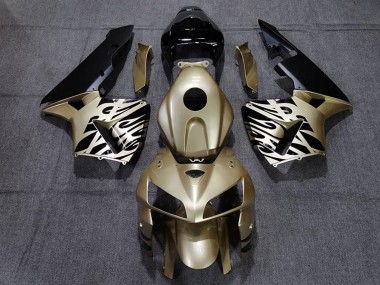 2005-2006 Honda CBR600RR Motorcycle Fairings - Gold Black White Canada