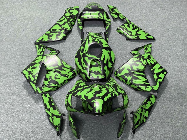 2003-2004 Honda CBR600RR Motorcycle Fairings - Green Black Camouflage Canada