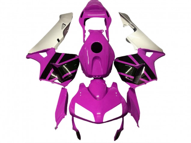 2003-2004 Honda CBR600RR Motorcycle Fairings - Silver Hot Pink Glossy Black Canada