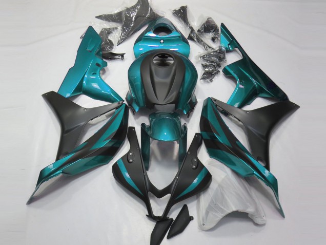 2007-2008 Honda CBR600RR Motorcycle Fairings - Light Blue Matte Black Canada