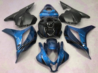 2009-2012 Honda CBR600RR Motorcycle Fairings - Blue Glossy Black Matte Black Canada
