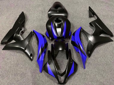 2007-2008 Honda CBR600RR Motorcycle Fairing - Blue Matte Black Canada