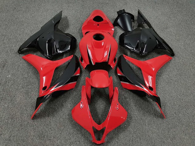2009-2012 Honda CBR600RR Motorcycle Fairings - Red Glossy Black OEM Style Canada