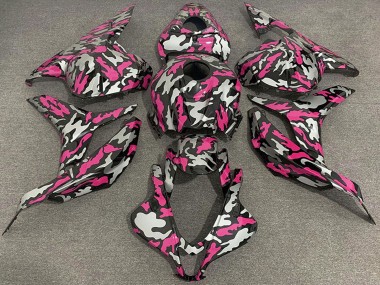 2009-2012 Honda CBR600RR Motorcycle Fairings - Pink Silver Camouflage Canada
