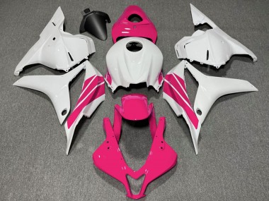 2009-2012 Honda CBR600RR Motorcycle Fairings - White Pink Stripe Canada