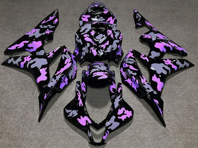 2007-2008 Honda CBR600RR Motorcycle Fairings - Purple Grey Camouflage Canada