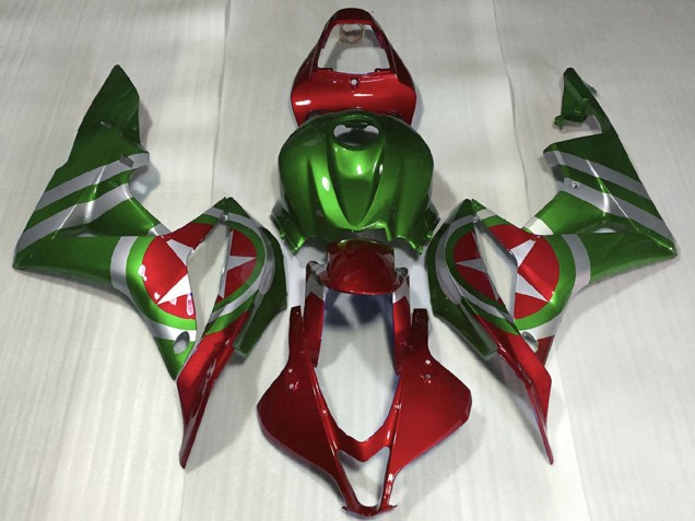 2007-2008 Honda CBR600RR Motorcycle Fairings - Red Green Captain America Canada