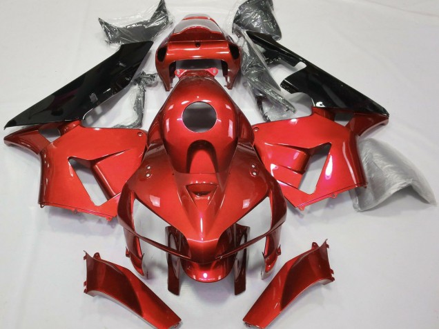 2005-2006 Honda CBR600RR Motorcycle Fairings - Red Black CBR Style Canada