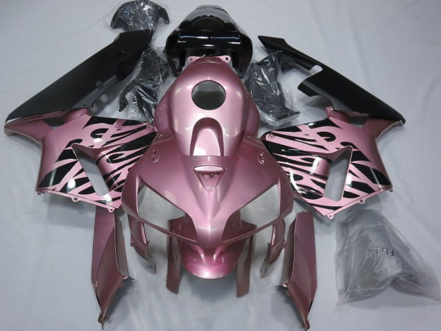 2005-2006 Honda CBR600RR Motorcycle Fairings - Rose Pink Flame Canada