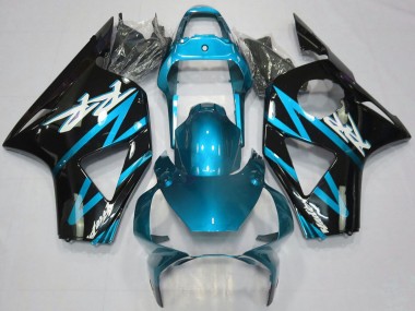 2002-2003 Honda CBR954RR Motorcycle Fairings - Light Blue Glossy Black Canada