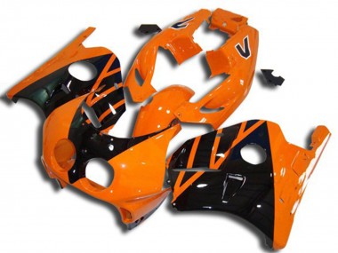 1990-1998 Honda CBR250RR Motorcycle Fairings - Orange Glossy Black Canada