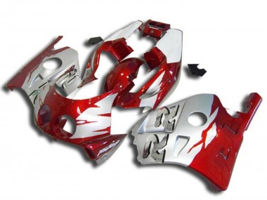 1990-1998 Honda CBR250RR Motorcycle Fairings - Silver Red Canada
