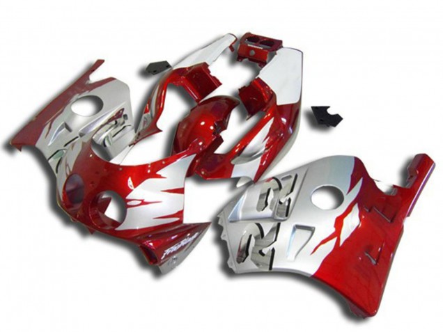1990-1998 Honda CBR250RR Motorcycle Fairings - Silver Red Canada