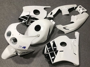 1990-1998 Honda CBR250RR Motorcycle Fairings - White Glossy Black Canada