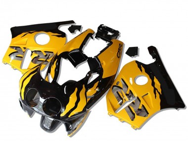 1990-1998 Honda CBR250RR Motorcycle Fairings - Yellow Glossy Black RR Canada