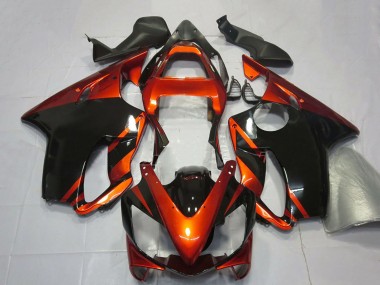 2001-2003 Honda CBR600 F4i Motorcycle Fairings - Orange Glossy Black Canada