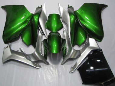 2010-2014 Honda VFR 1200 Motorcycle Fairings - Silver Green Canada