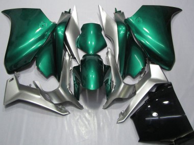 2010-2014 Honda VFR 1200 Motorcycle Fairings - Silver Seafoam Green Canada