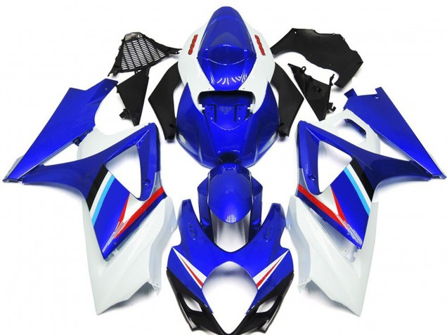 2007-2008 Suzuki GSXR 1000 Motorcycle Fairings - Blue White Red Black Canada