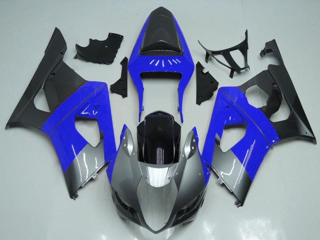 2003-2004 Suzuki GSXR 1000 Motorcycle Fairings - Blue Silver Black Canada